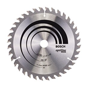 Optiline Ahşap 190x20/16 Mm 36 Diş Daire Testere Bıçağı 2608640613
