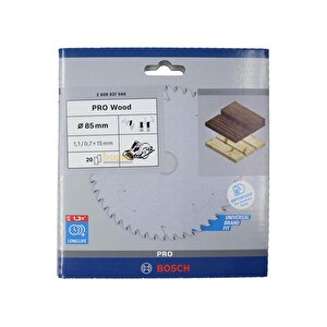 Bosch 85*15 Mm 20 Diş Akülü Daireler Için Testere Bıçağı Ahşap 2608837666