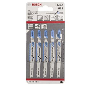 T 123 X Metal İçin Kademeli Dişli Dekupaj Ucu 5'li 2608638473