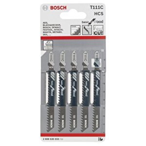 T 111 C Ahşap Dekupaj Testere Bıçağı 5 'li 2608630033