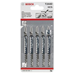 T 244 D Ahşap Hızlı Kesim Dekupaj Testeresi Ucu 5'li 2608630058