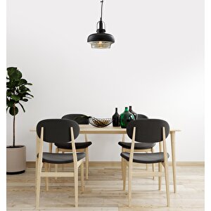 Valentina Sarkıt E27 12w 25cm Metal Siyah Avonni-av-5064-1bsy