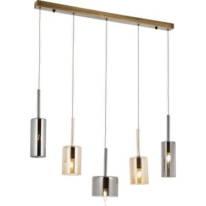 Mix Modern Avize E14 30w 70x15cm Metal Eskitme Avonni-av-1675-5ey-bf