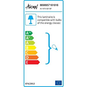 Mix Modern Avize E14 30w 70x15cm Metal Eskitme Avonni-av-1675-5ey-bf