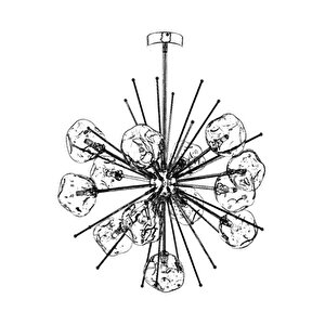 Snow Modern Avize G9 65w 70cm Metal Krom Avonni-av-1777-13k