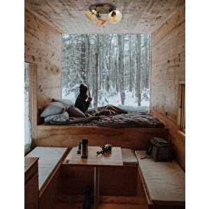 Mushroom Modern Avize E14 18w 35cm Metal Eskitme Avonni-ar-1682-3e