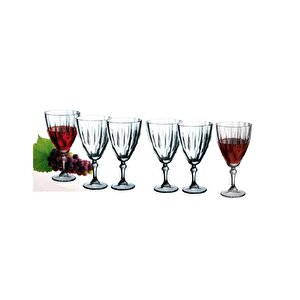 Paşabahçe 44777 Diamond Ayaklı Bardak - Kadeh Bardağı 6 Lı