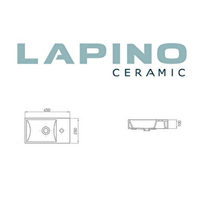 Esvit Lapino Ceramic Minos 4057 - 45 Cm Dolap Uyumlu Lavabo