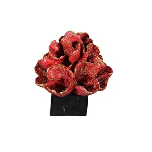Mercan Bi̇blo, Polyester, Kırmızı, 25x25 Kırmızı