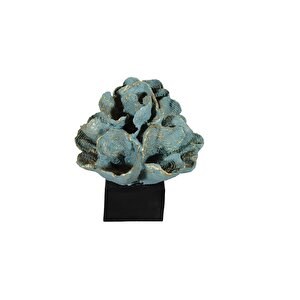 Mercan Bi̇blo, Polyester, Mavi̇, 25x25 Mavi