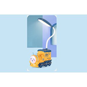 Tren Masa Lambası Ve Kalemlik, Sarı, 21x10 Sarı