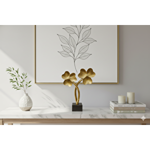 Yonca Bi̇blo, Polyester, Altın, 32x26