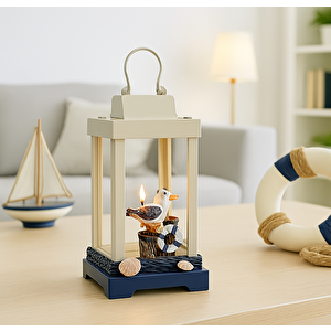 Kuğulu Metal Marin Mumluk, 18 cm