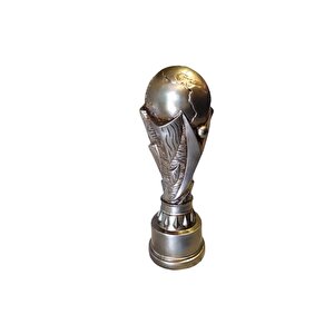 Dünya Kupası Biblo Gümüş Polyester 38x12,5 Gümüş