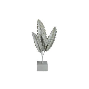 Li̇vava Standlı Yaprak Bi̇blo, Polyester, Beyaz, 40x18 Beyaz