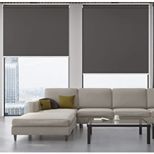 Antrasit %100 Blackout Işık Geçirmez Stor Perde 100x200 cm