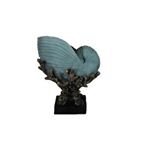 Salyangoz Bi̇blo, Polyester, Mavi̇, 28x20 Mavi