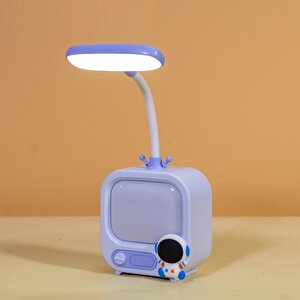 Televizyon Led Masa Lambası, Mavi, 9x22 Mavi