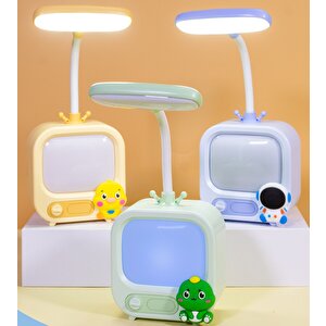 Televizyon Led Masa Lambası, Mavi, 9x22 Mavi