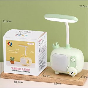 Tv Led Masa Lambası, Usb Li, Yeşil, 9x22 Yeşil