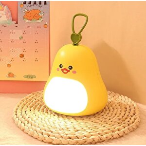 Avokado Led Masa Lambası, Usb Li, Sarı, 10x11 Sarı
