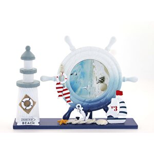 Ahşap Dümenli Resim Çerçevesi, 30x22