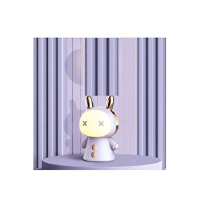 Sevimli Bebek Led Gece Lambası, Usb Li, Mor, 8x14 Mor