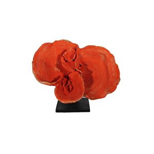 Deni̇z Kulaği Bi̇blo, Polyester, Turuncu, 25x30 Turuncu