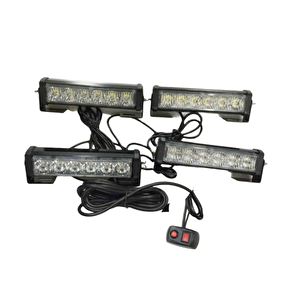 Çakar Lamba Power Ledli 4'lü Kırmızı-beyaz/mavi-beyaz 12v/ Lapa194