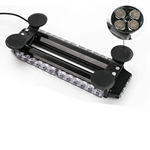 Uyarıcı İkaz Lambası Çift Taraflı 30 Led Mavi-kırmızı Renk 38*16,5*7,5 Cm 12-24v