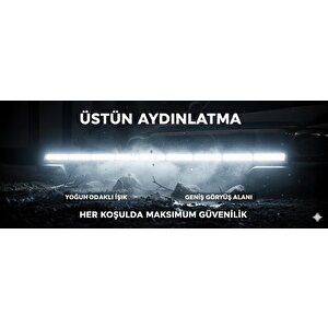 İkaz Uyarı Işığı Sis Lamba 3w 48 Power Ledli 117 Cm Turuncu Renk 12v