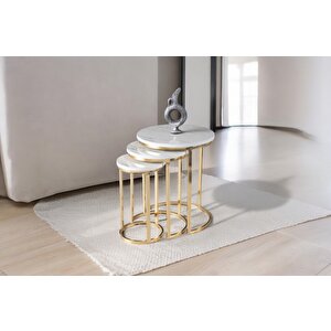 Ni̇l Zi̇gon Sehpa, Gold Marmo