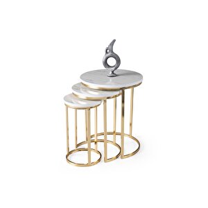 Ni̇l Zi̇gon Sehpa, Gold Marmo