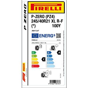 245/40 R21 100y Xl Rft P-zero Pz4 Oto Yaz Lastiği (üretim:2024)