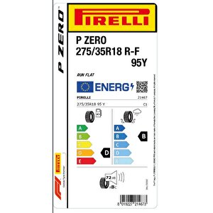 275/35 R18 95y Pzero Rft Oto Yaz Lastiği (üretim:2024)
