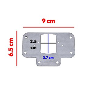 Dolap Kapak Tas Taş Menteşe Tamir Sacı Saç Nobel Pratik Onarım Kiti 6,5x9 Cm Yuva Tablası 8 Adet