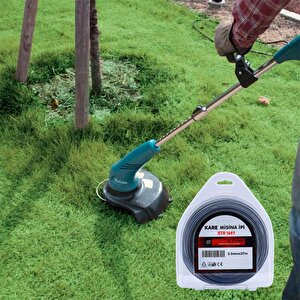 Motorlu Tırpan Kare Misina 3.5 Mm 37 Metre Çim Profesyonel Ot Biçme Teli Extra