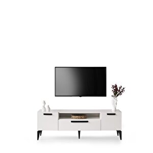 Mercan Mdf Modern Çekmeceli Tv Sehpası 160cm Ekru