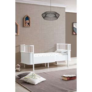Sallanan Mdf Beşik, Bella Büyüyen Beşik 90x120 1 Adet Comfort Yatak Beyaz