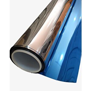 Mavi Silver Aynalı Cam Filmi Amerikan Çizilmez 75 Cm X 4 Metre Kml138