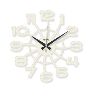 1158 W Lazer Kesim Örümcek Ağı Beyaz Duvar Saati