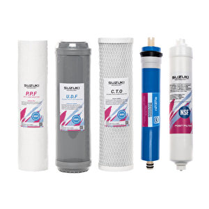 Açık Kasa Su Arıtma Cihazı Tam Set (7 Filtre)alkali Ve Mineral Filtre Ilaveli