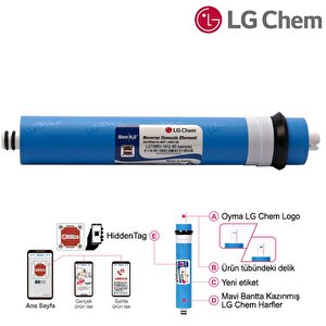 Su Arıtma Cihazı Filtre Seti Lgkuno Membranlı Aqualine 8 Aşamalı