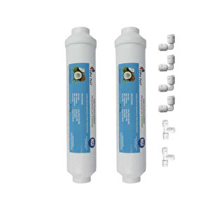 Reverse Osmosis Tezgahaltı Su Arıma Cihazı Tatlandırıcı Son Karbon Filtre 2'li
