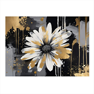 Beyaz Çiçek Dekoratif Mdf Tablo 35cm X50cm 35x50 cm
