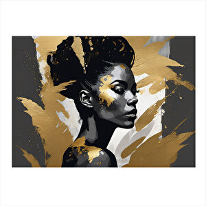 Afrikalı Kadın Art Mdf Tablo 25cmx 35cm 25x35 cm