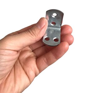 Mobilya Eşya Dolap Duvar Sabitleyici Köşe Bağlantı L Demir Gönye Deprem Güvenliği 30x30x22mm