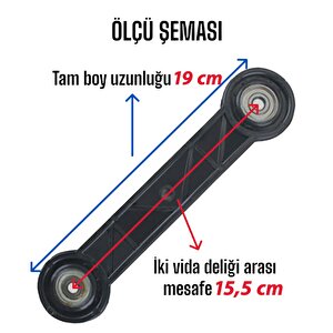 4 Adet Beşik Sallama Aparatı Siyah 15.5 Cm