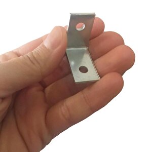 4 Adet Mobilya Eşya Dolap Duvar Sabitleyici Köşe Bağlantı L Demir Gönye Deprem Güvenliği 25x25x15mm