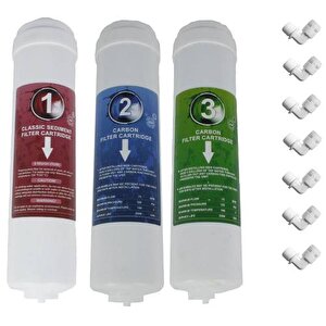 Su Arıtma Filtre Seti 3'lü Inline Set